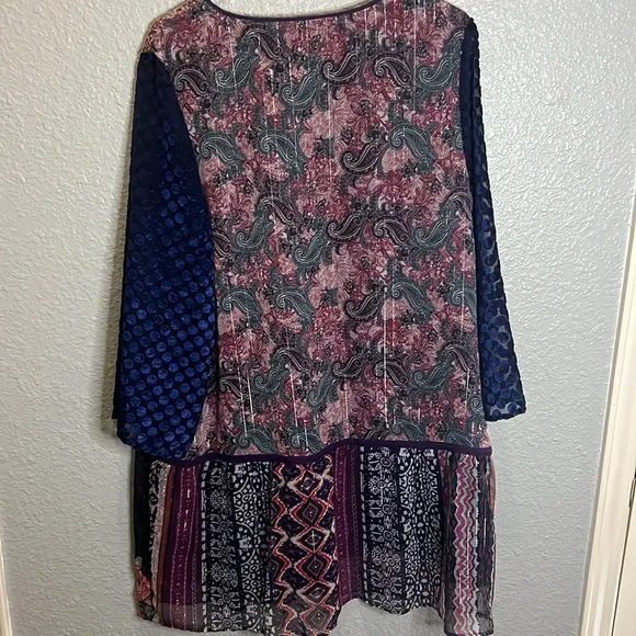 Soft Surroundings size large purple/blue tunic - Picture 2 of 6